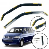 Дефлекторы окон Volkswagen T5 2003-2015 Вставные Дефлекторы окон Volkswagen T5 2003-2015 Вставные